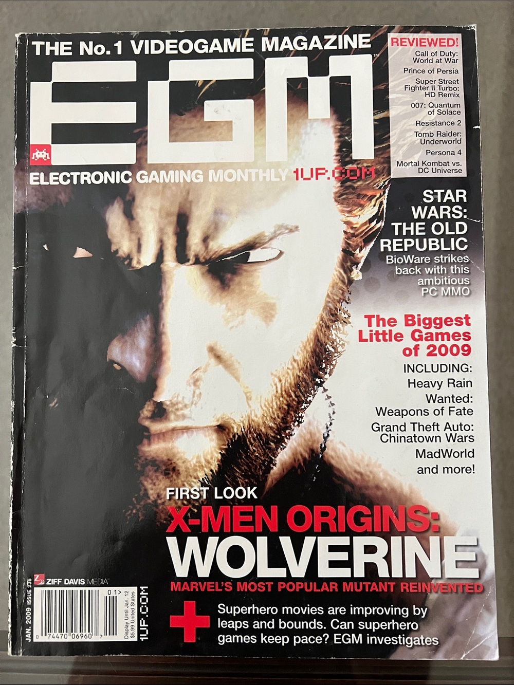 Electronic Gaming Monthly 2009 X-Men Origins: Wolverine Issue 236